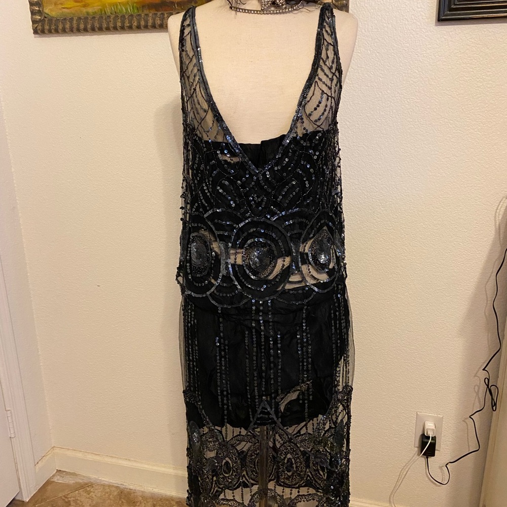 Vintage Burlesque Dress Sequined - Picture 1 of 8